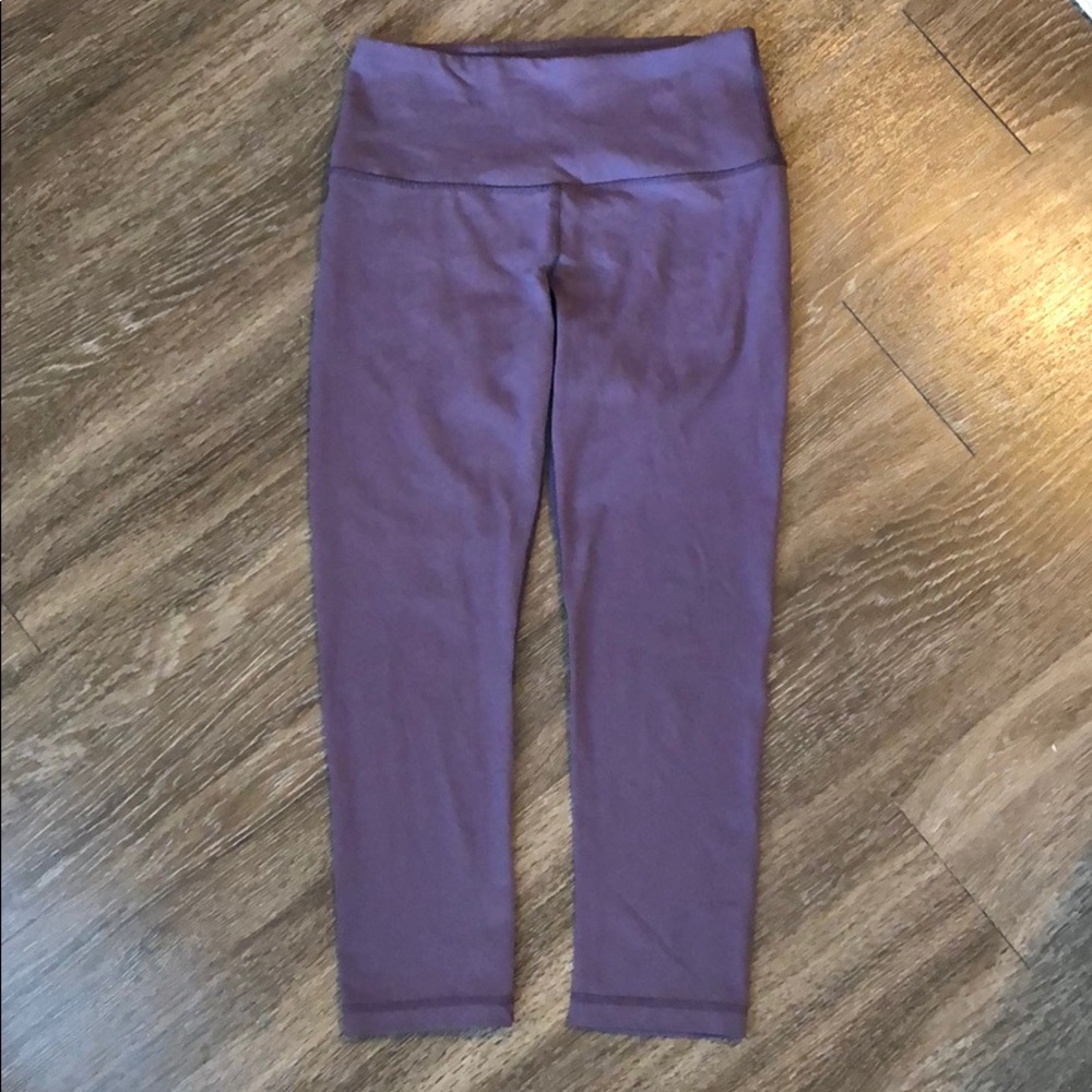 Purple 90 Degree Capri Leggings